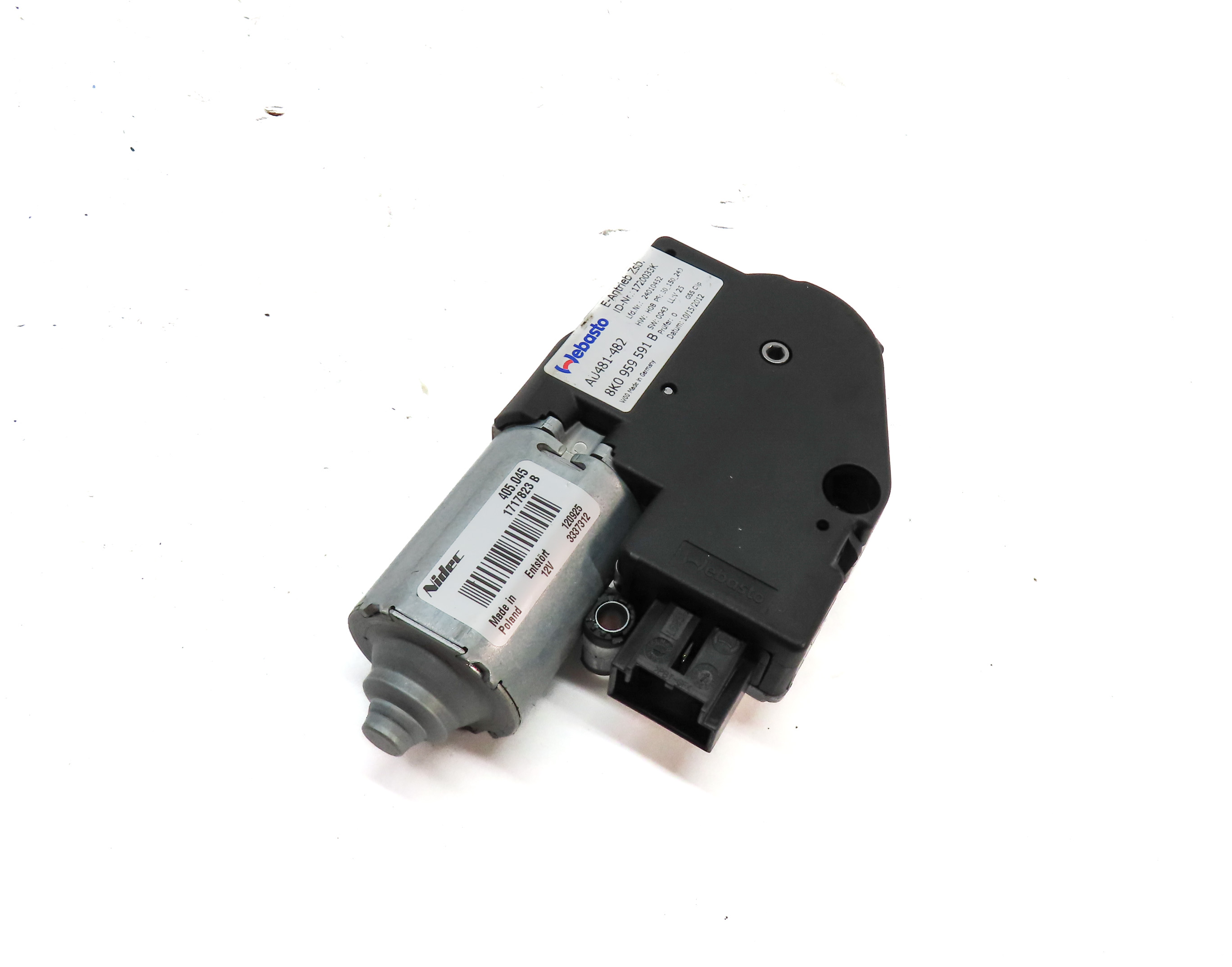 2009-2015 AUDI A4 S4 (B8 8K) SUNROOF MOTOR SUN ROOF WINDOW MOTOR — exact item pictured